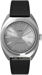 Timex Srebrny/Skóra Ø38 mm TW2U15900
