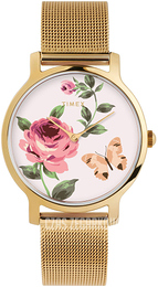 Timex Biały/Stal w odcieniu złota Ø34 mm TW2U19100