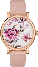 Timex Biały/Skóra Ø38 mm TW2U19300D7