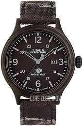 Timex Expedition Czarny/Skóra Ø43 mm TW2U21100