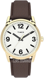 Timex Easy Reader Biały/Skóra Ø38 mm TW2U71500