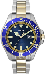 Timex Niebieski/Stal w odcieniu złota Ø43 mm TW2U71800