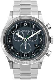 Timex The Waterbury Niebieski/Stal Ø42 mm TW2U90900