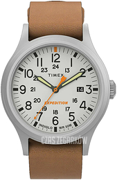 Timex Expedition Srebrny/Skóra Ø40 mm TW2V07600