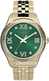 Timex Legacy Zielony/Stal w odcieniu złota Ø36 mm TW2V45500