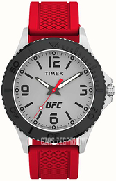 Timex Ufc Srebrny/Guma Ø42 mm TW2V58200