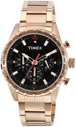 Timex Czarny/Stal w kolorze różowego złota Ø44 mm TWEG15606