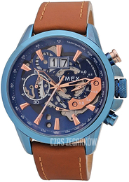 Timex Niebieski/Skóra Ø46 mm TWEG16305