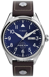 Timex Niebieski/Skóra Ø42 mm TWG030100