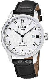 Tissot Le Locle Srebrny/Skóra Ø39.3 mm T006.407.16.033.00