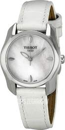 Tissot Biały/Skóra Ø28.2 mm T023.210.16.111.00