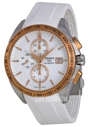 Tissot Veloci-T Biały/Guma Ø44 mm T024.427.27.011.00