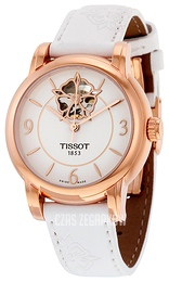 Tissot T-Lady Heart Powermatic 80 Biały/Skóra Ø35 mm T050.207.37.017.04