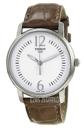 Tissot Biały/Skóra Ø38 mm T052.210.16.037.01