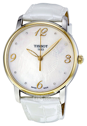 Tissot Lady Round Biały/Skóra Ø38 mm T052.210.26.116.00
