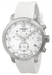 Tissot T-PRC Biały/Guma Ø45 mm T055.417.17.017.00