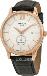 Tissot Tradition Srebrny/Skóra Ø40 mm T063.428.36.038.00