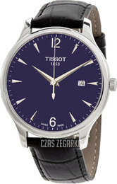 Tissot Tradition Niebieski/Skóra Ø42 mm T063.610.16.047.00