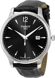 Tissot Tradition Gent Czarny/Skóra Ø42 mm T063.610.16.087.00