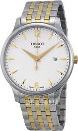 Tissot Tissot T-Classic Srebrny/Stal w odcieniu złota Ø42 mm T063.610.22.037.00