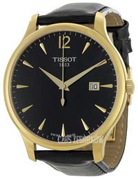 Tissot Tradition Gent Czarny/Skóra Ø42 mm T063.610.36.057.00