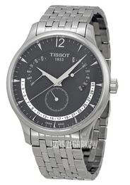 Tissot Czarny/Stal Ø45 mm T063.637.11.067.00