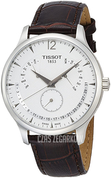Tissot Tradition Biały/Skóra Ø42 mm T063.637.16.037.00