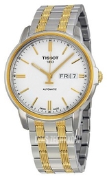 Tissot Biały/Stal w odcieniu złota Ø40 mm T065.430.22.031.00