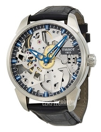 Tissot T-Classic T Complication Srebrny/Skóra Ø43 mm T070.405.16.411.00