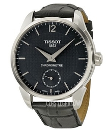 Tissot Tissot T-Complication Czarny/Skóra Ø43 mm T070.406.16.057.00