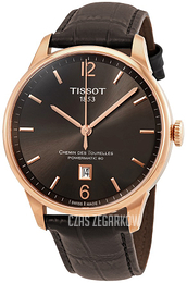 Tissot Chemin Des Tourelles Brązowy/Skóra Ø42 mm T099.407.36.447.00