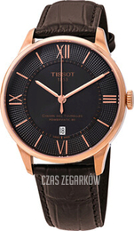 Tissot Chemin Des Tourelles Brązowy/Skóra Ø42 mm T099.407.36.448.00
