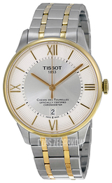 Tissot Chemin Des Tourelles Automatic Gent Cosc Srebrny/Stal w odcieniu złota Ø42 mm T099.408.22.038.00