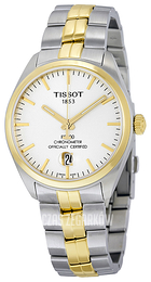 Tissot PR 100 Automatic Gent Cosc Srebrny/Stal w odcieniu złota Ø39 mm T101.408.22.031.00