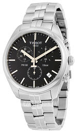 Tissot PR 100 Chronograph Gent Czarny/Stal Ø41 mm T101.417.11.051.00