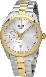 Tissot Pr 100 Srebrny/Stal w odcieniu złota Ø39 mm T101.452.22.031.00