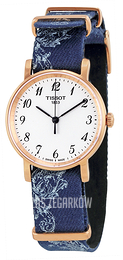 Tissot T-Classic Biały/Stal w kolorze różowego złota Ø30 mm T109.210.38.032.00