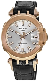 Tissot T-Race Srebrny/Guma Ø45 mm T115.407.37.031.00