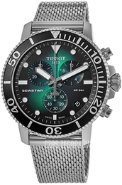 Tissot Zielony/Stal Ø45.5 mm T120.417.11.091.00