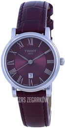 Tissot Carson Czerwony/Skóra Ø30 mm T122.210.16.373.00