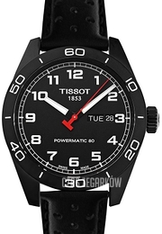 Tissot Powermatic 80 Czarny/Skóra Ø42 mm T131.430.36.052.00