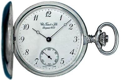 Tissot T-Pocket Savonnette Mechanical Biały Ø44.82 mm T83.1.406.12