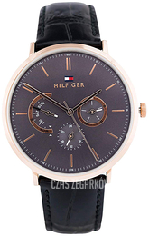 Tommy Hilfiger Szary/Skóra Ø40 mm 1710377