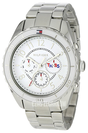 Tommy Hilfiger Biały/Stal Ø40 mm 1781095