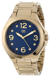 Tommy Hilfiger Niebieski/Stal w odcieniu złota Ø38 mm 1781317