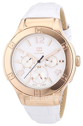 Tommy Hilfiger Ainsley Biały/Skóra Ø41 mm 1781362