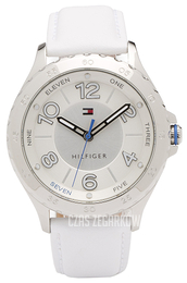 Tommy Hilfiger Srebrny/Skóra Ø40 mm 1781399