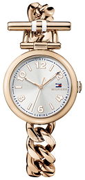 Tommy Hilfiger Srebrny/Stal w kolorze różowego złota Ø34 mm 1781455