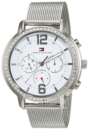 Tommy Hilfiger Riley Biały/Stal Ø40 mm 1781659