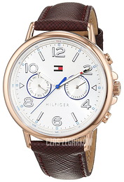 Tommy Hilfiger Casey Srebrny/Skóra Ø38 mm 1781734